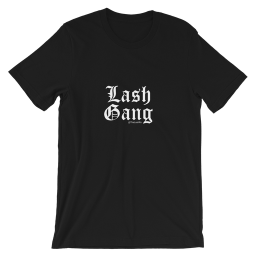 Lash Gang (Large Text)-Cotton T-Shirt